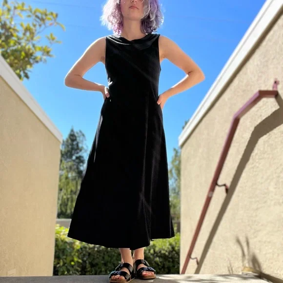 black chorus dress Cottage Chorus Maxi Dress [BLACK] main image 1